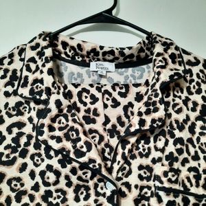 Pajama Set Women's Leopard Size XL